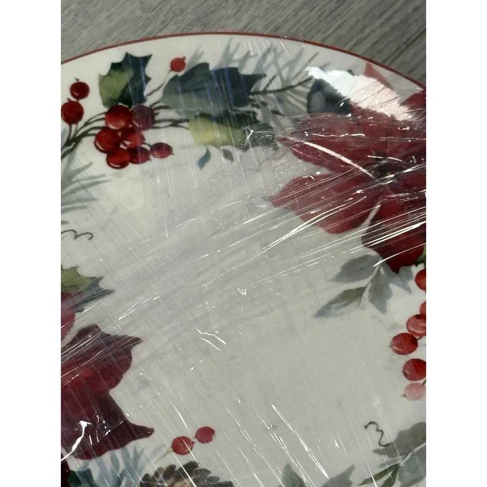 Pier 1 Berry Christmas Salad Plates 9